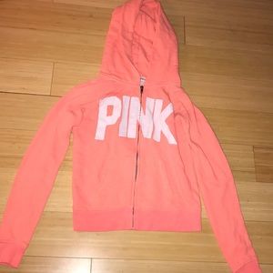 VS Pink Zip Up Hoodie